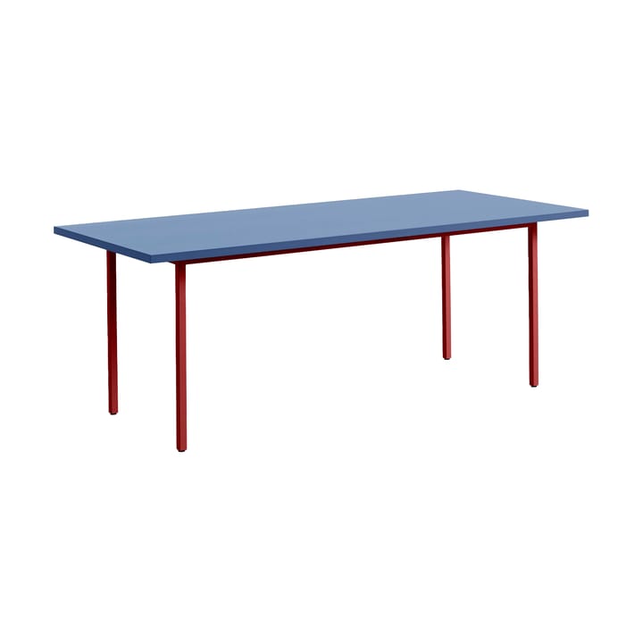 Mesa de jantar Two-Colour Ø105 cm - Maroon red-blue - HAY