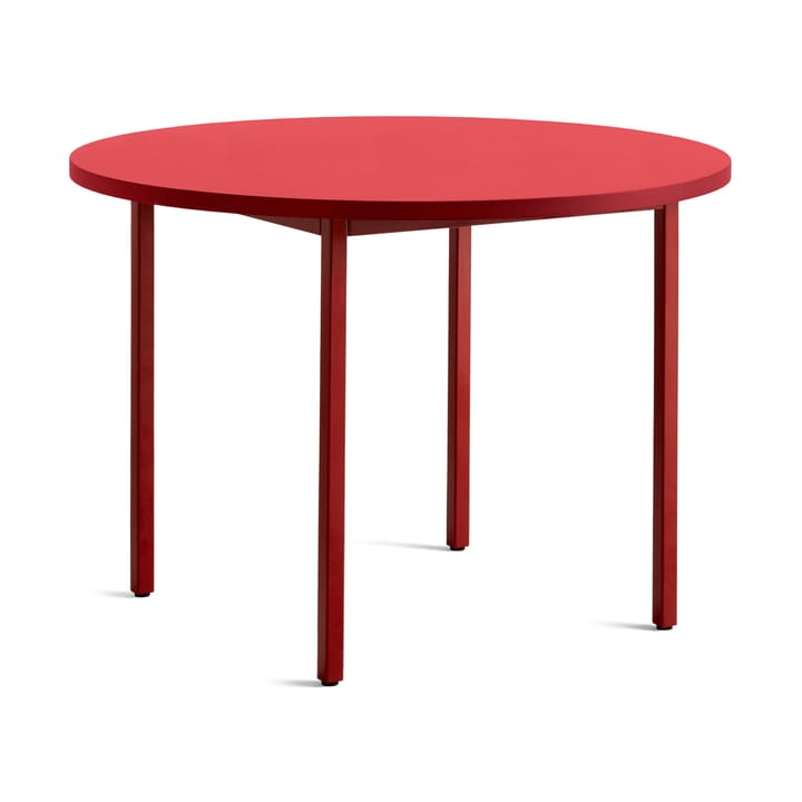 Mesa de jantar Two-Colour Ø105 cm - Maroon red-red - HAY