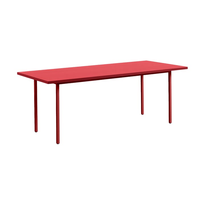 Mesa de jantar Two-Colour Ø105 cm - Maroon red-red - HAY