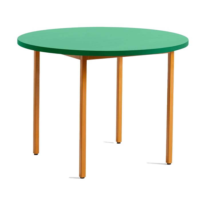 Mesa de jantar Two-Colour Ø105 cm - Ochre-green mint - HAY