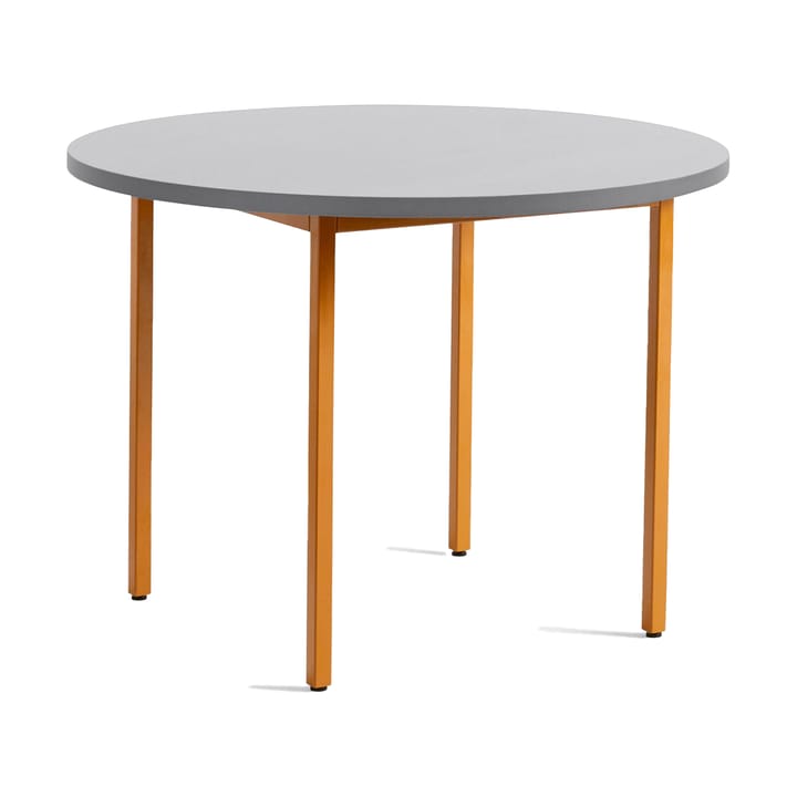 Mesa de jantar Two-Colour Ø105 cm - Ochre-light grey - HAY