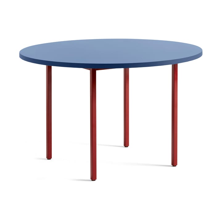 Mesa de jantar Two-Colour Ø120 cm - Maroon red-blue - HAY