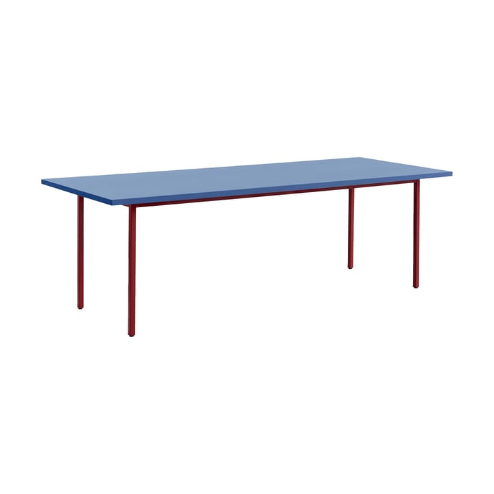 Mesa de jantar Two-Colour Ø120 cm - Maroon red-blue - HAY