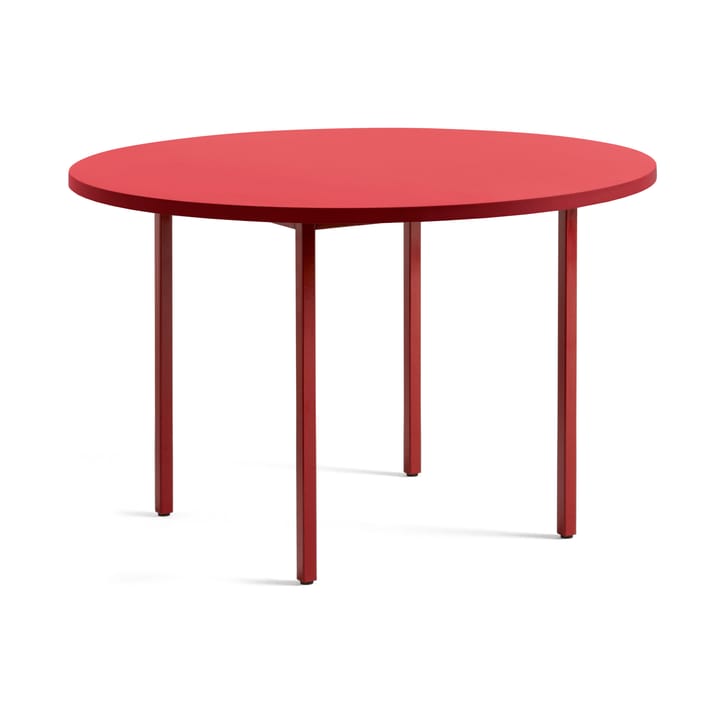 Mesa de jantar Two-Colour Ø120 cm - Maroon red-red - HAY