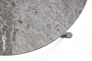 Mesa lateral Rebar Ø45 cm - Grey marble-fossil - HAY