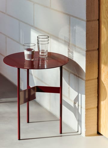 Mesa lateral Shim coffee table Ø45 cm - Bordeaux - HAY