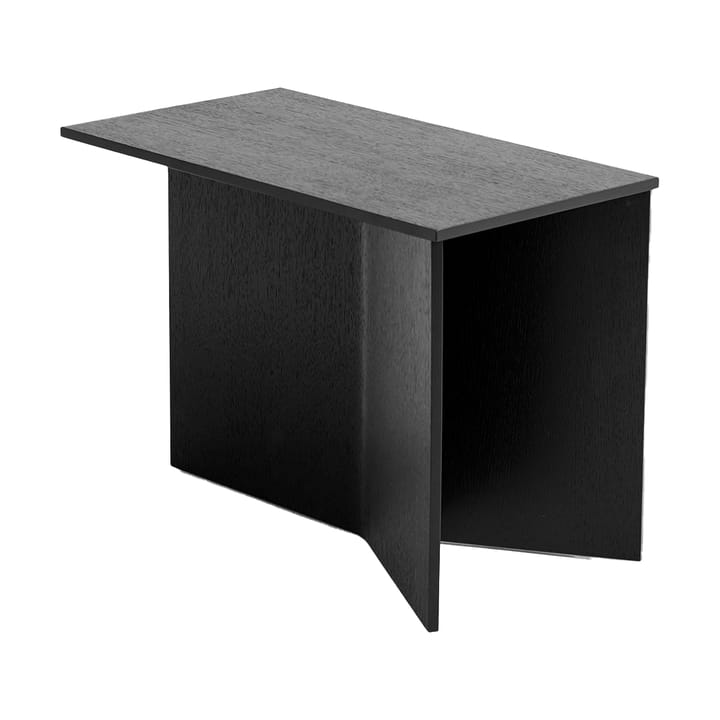 Mesa lateral Slit Oblong 27,5x49 cm - Black lacquered oak - HAY