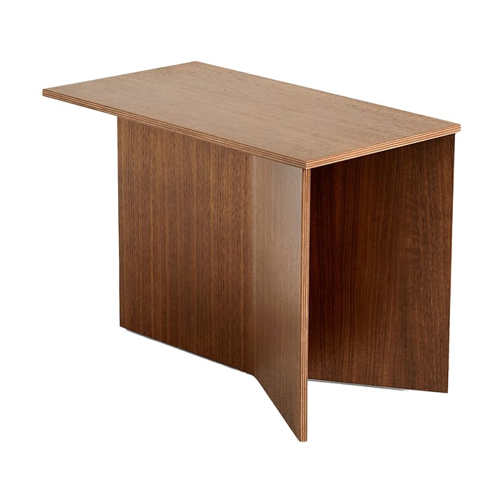 Mesa lateral Slit Oblong 27,5x49 cm - Lacquered walnut - HAY