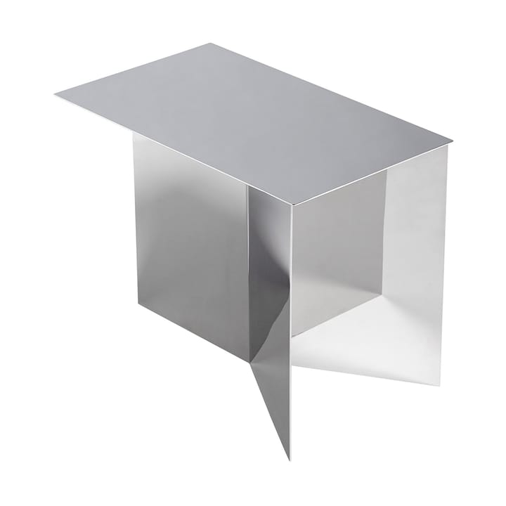 Mesa lateral Slit Oblong 27,5x49 cm - Mirror polished steel - HAY