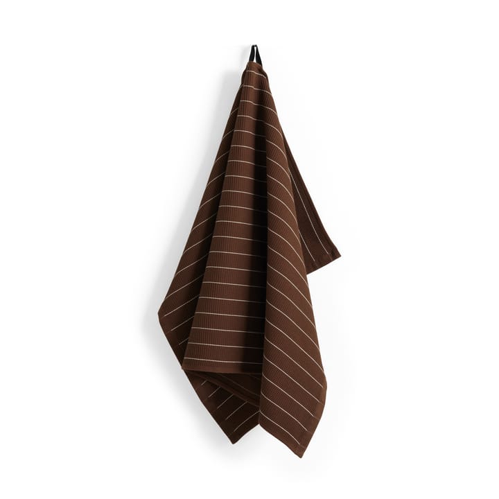 Pano de cozinha Canteen 52x80 cm - Chocolate pinstripe - HAY