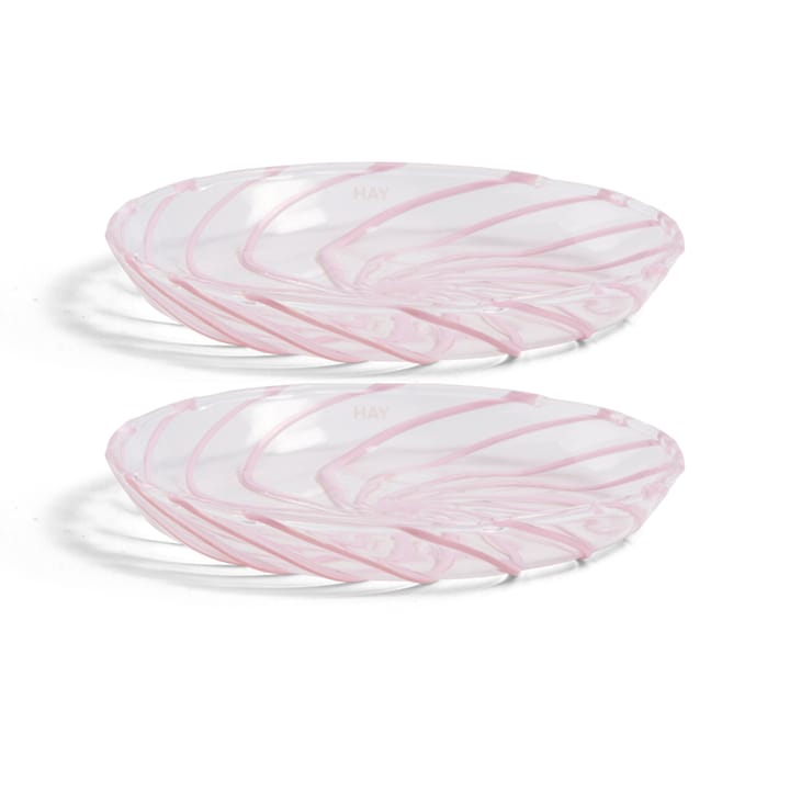 Pires Spin Ø11 cm, 2 un. - Transparente-traço rosa - HAY