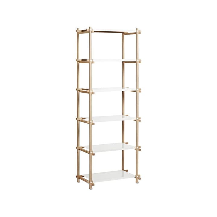 Prateleira Woody Column - Oak-white lacquered shelf, high - HAY