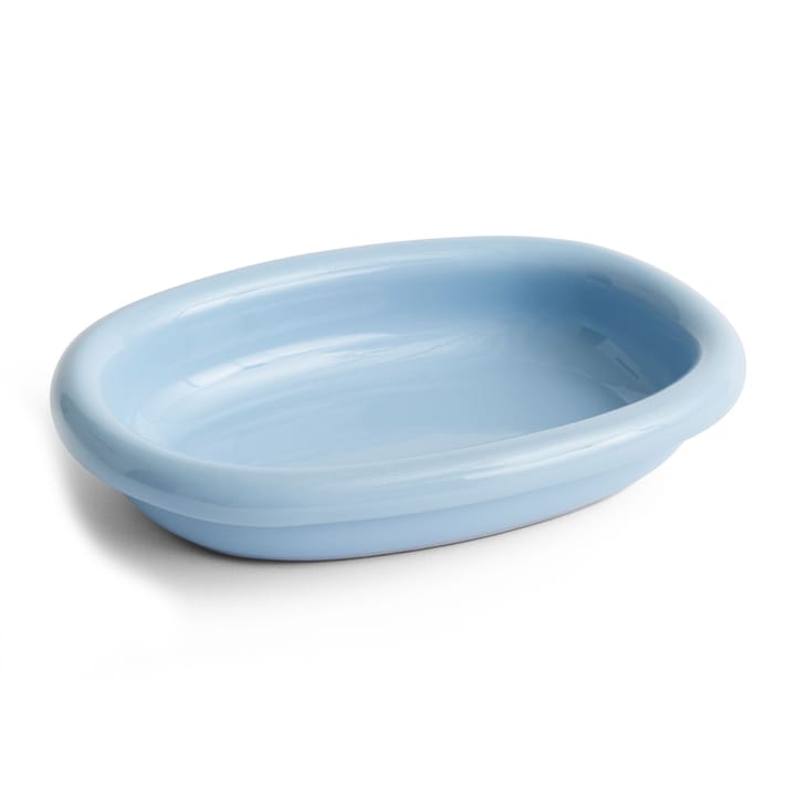 Prato de servir oval Barro small 20x27,5 cm - Light blue - HAY