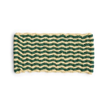 Tapete de entrada Coco Stripe Wave - Dark green-white - HAY