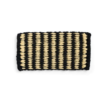 Tapete de entrada Coco Stripe Wide - Black-white - HAY