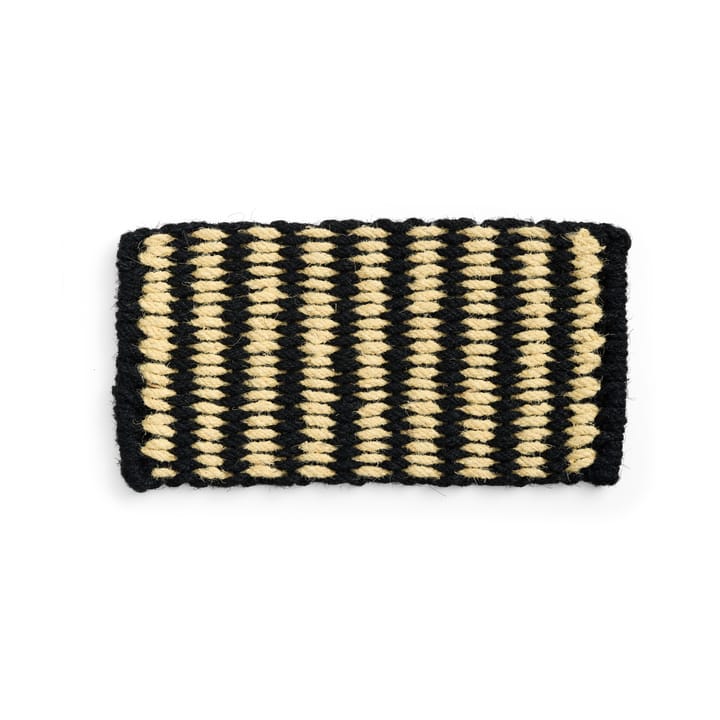 Tapete de entrada Coco Stripe Wide - Black-white - HAY