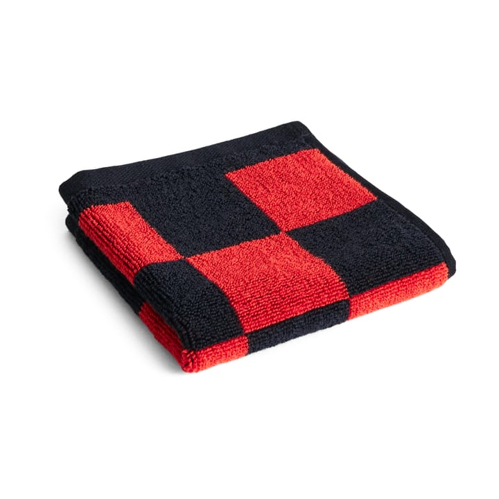 Toalha Check 30x30 cm - Vermelho Poppy - HAY