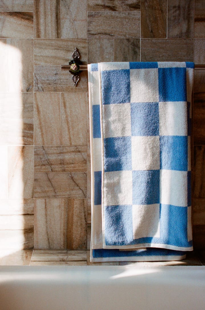 Toalha Check 50x100 cm - Sky blue - HAY