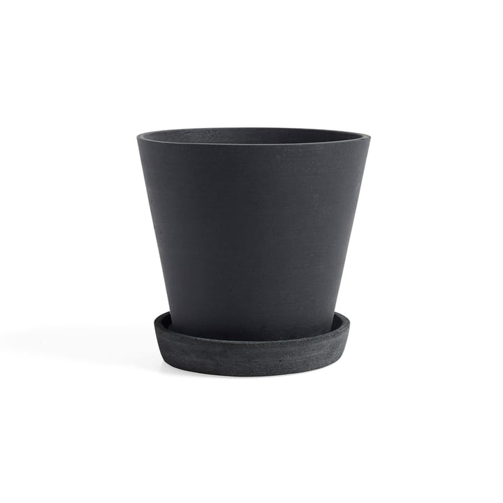 Vaso de flores com prato HAY XL - Preto - HAY