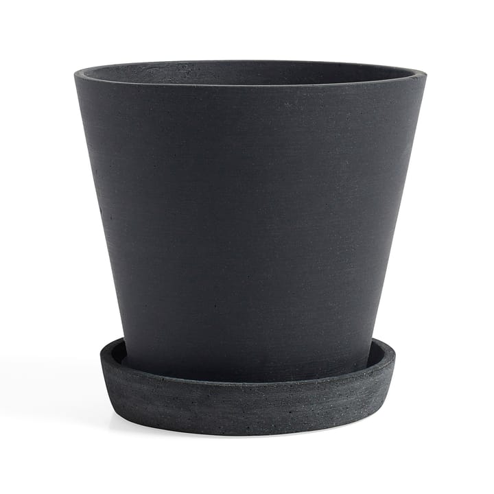 Vaso de flores com prato HAY XXXL, Preto HAY