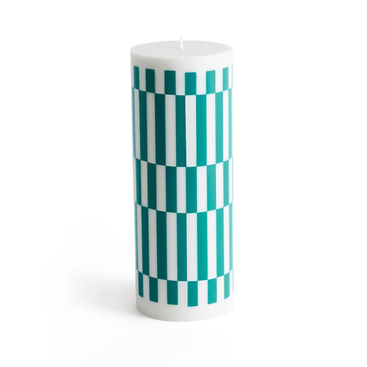 Vela bloco grande 25 cm Column Candle  - cinzento claro-verde - HAY