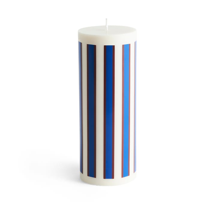 Vela bloco grande 25 cm Column Candle  - Off white-castanho-azul  - HAY