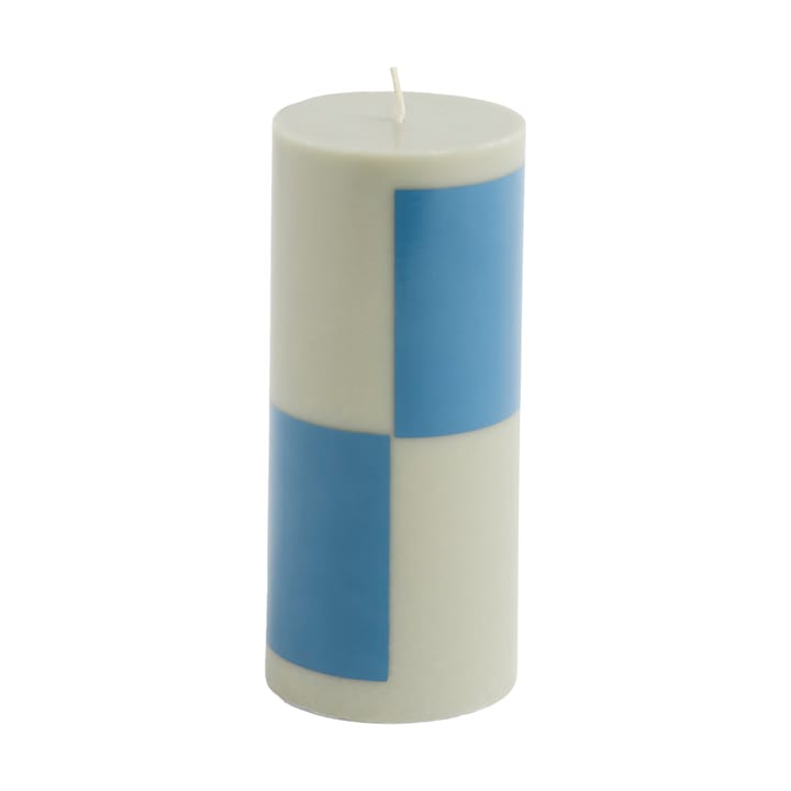 Vela bloco pequena 15 cm Column Candle - Grey-blue - HAY