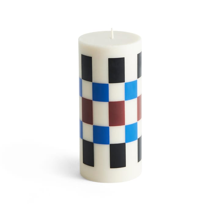 Vela bloco pequena 15 cm Column Candle - Off white-castanho-preto-azul - HAY