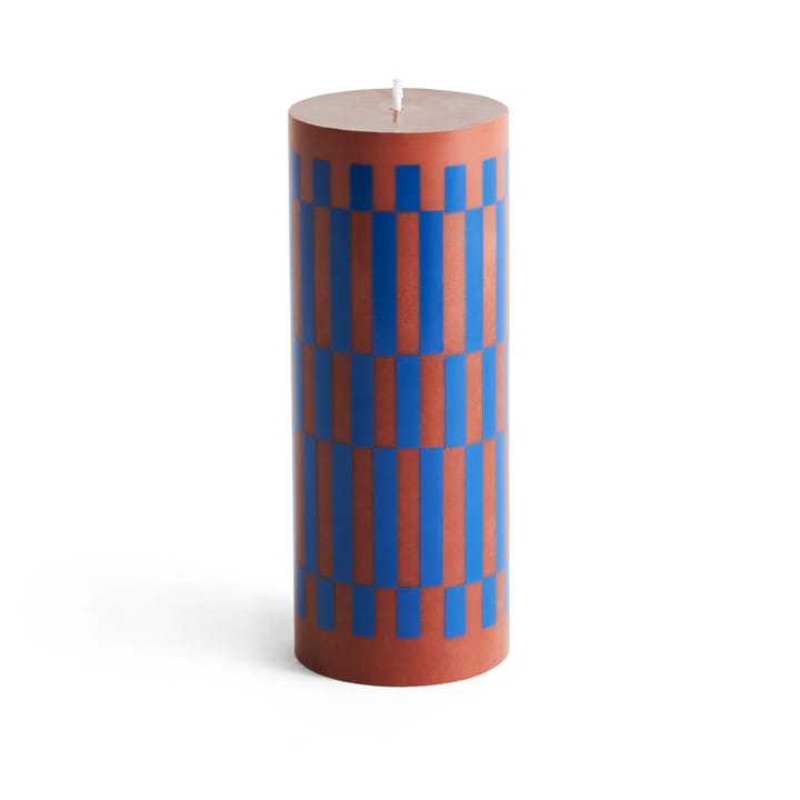 Vela blocos média 20 cm Column Candle  - Castanho-azul - HAY