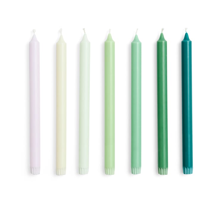 Vela Gradient Candle 7-unidades - Greens
 - HAY