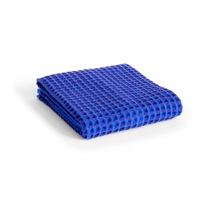 Waffle toalha 50x100 cm - Azul vibrante - HAY