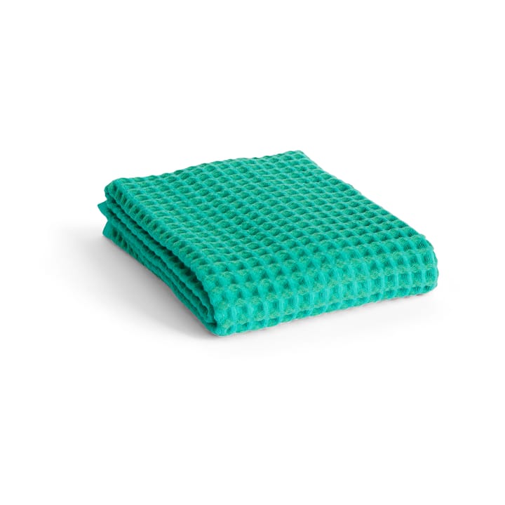 Waffle toalha 50x100 cm - Verde esmeralda - HAY