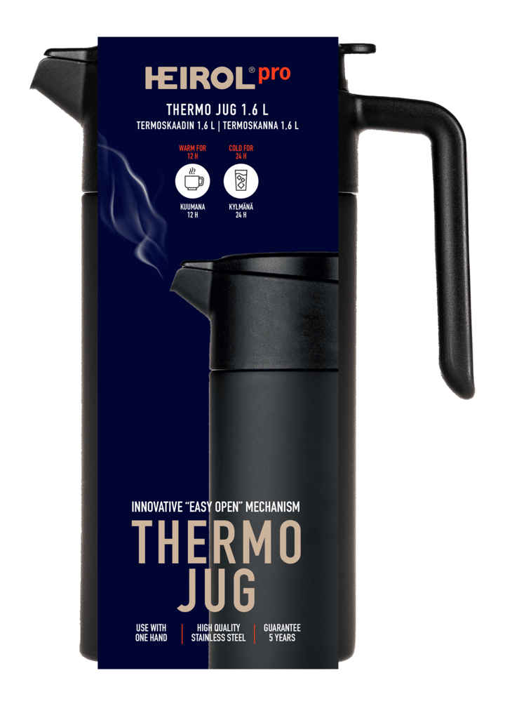 Jarra térmica Heirol 1,6 l - Preto - Heirol