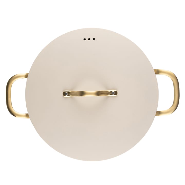 Panela com tampa Heirol Royal Pearl Ø28 cm - Branco-dourado - Heirol