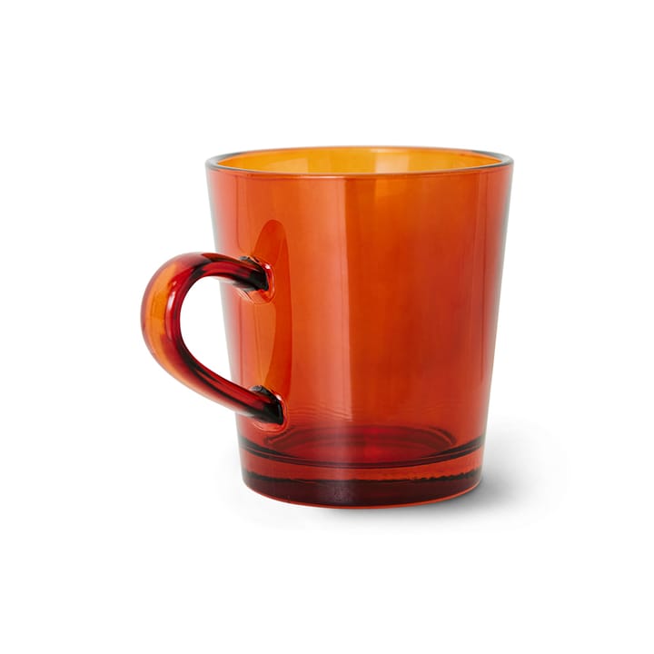 70's copo de café Glassware 20 cl 4-peças  - Castanho Âmbar  - HKliving