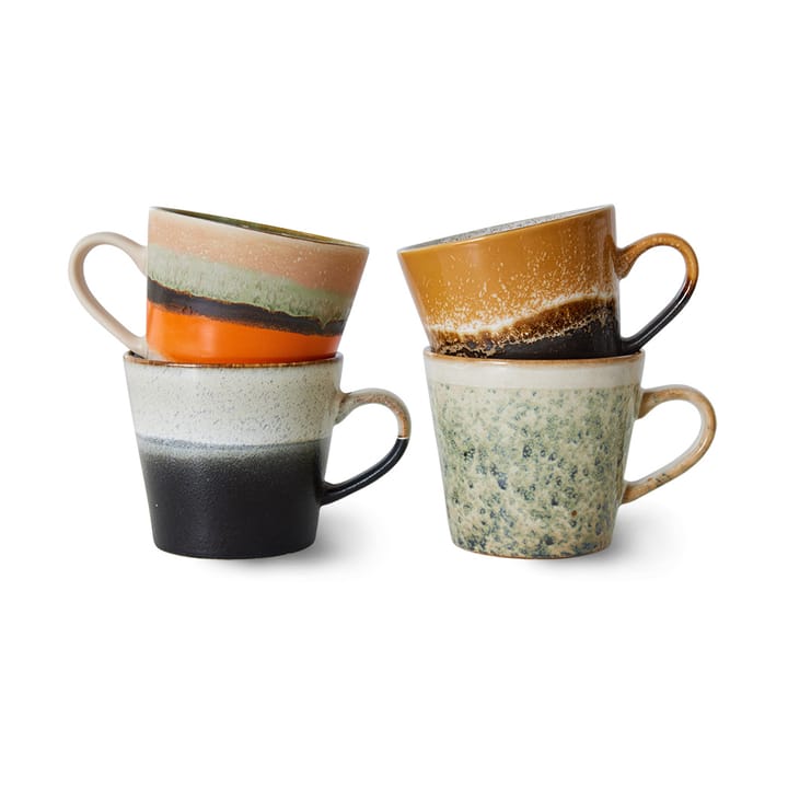 Canecas de cappuccino 70's 4 unid. - Verve - HKliving