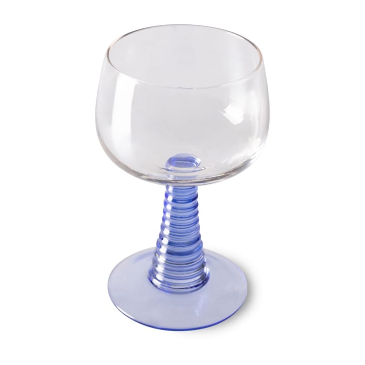 Copo de vinho alto Swirl - Azul - HKliving