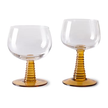 Copo de vinho alto Swirl - Ocre - HKliving