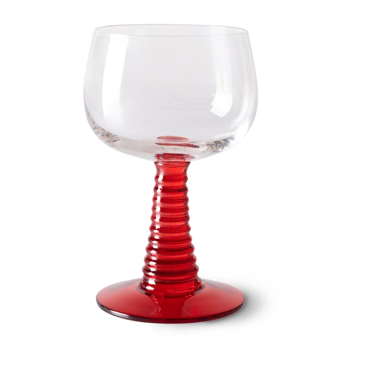 Copo de vinho alto Swirl - Vermelho - HKliving