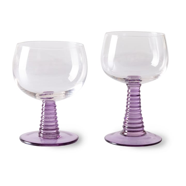 Copo de vinho baixo Swirl, Roxo HKliving