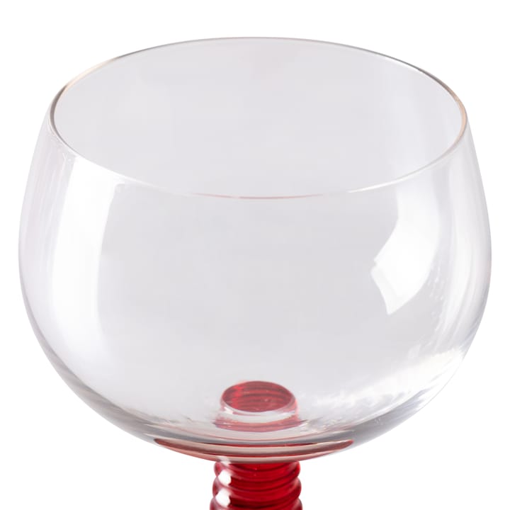 Copo de vinho baixo Swirl - Vermelho - HKliving