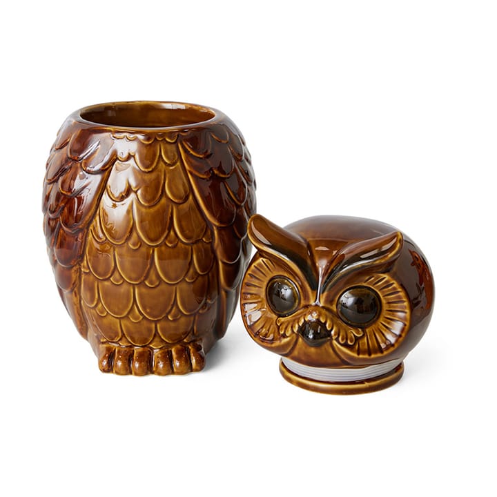 Pote de cerâmica Owl - Roasted - HKliving