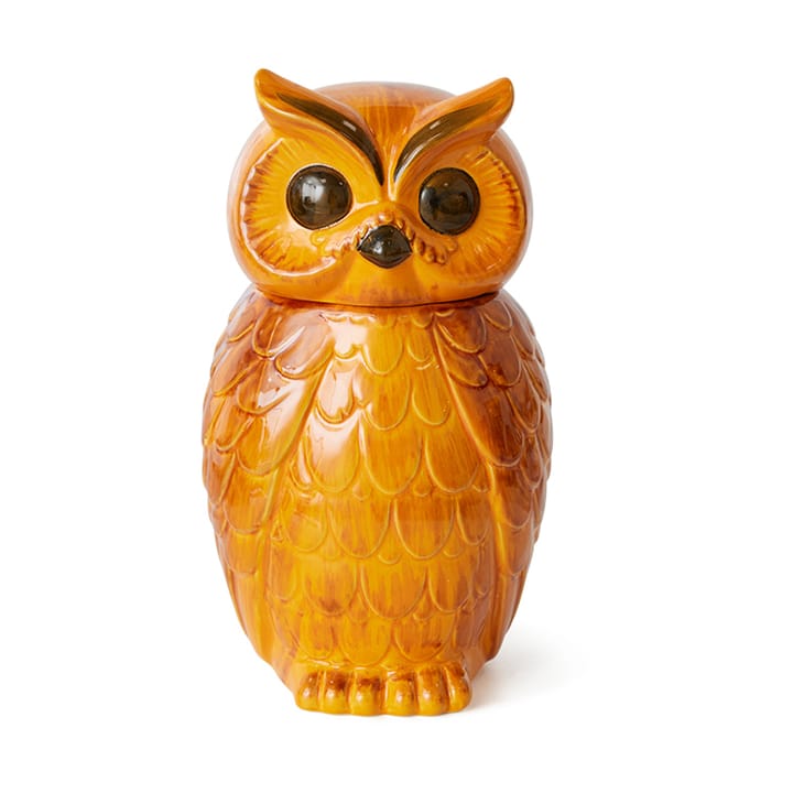 Pote de cerâmica Owl - Tangerine - HKliving