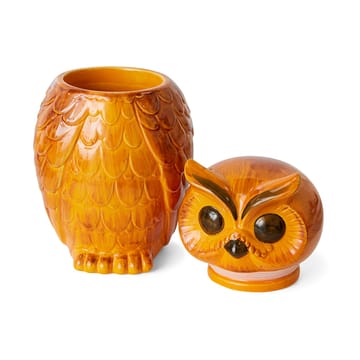 Pote de cerâmica Owl - Tangerine - HKliving