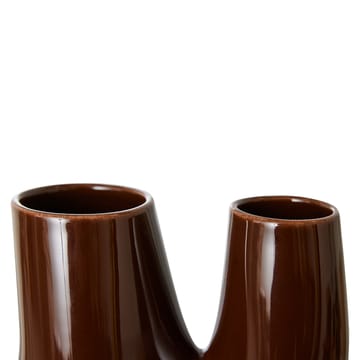 Vaso Ceramic Organic large 25 cm - Espresso - HKliving