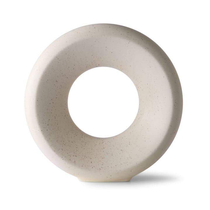 Vaso Circle M 24,5 cm - white speckled - HKliving