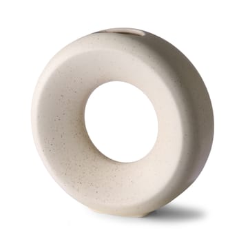 Vaso Circle M 24,5 cm - white speckled - HKliving