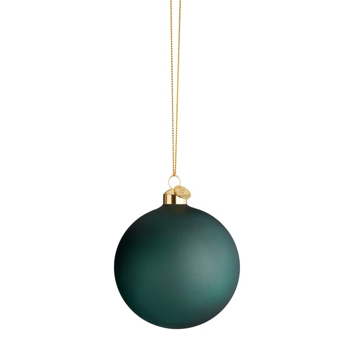 Lembrança bola de natal pincelada Ø8 cm - Verde escuro - Holmegaard