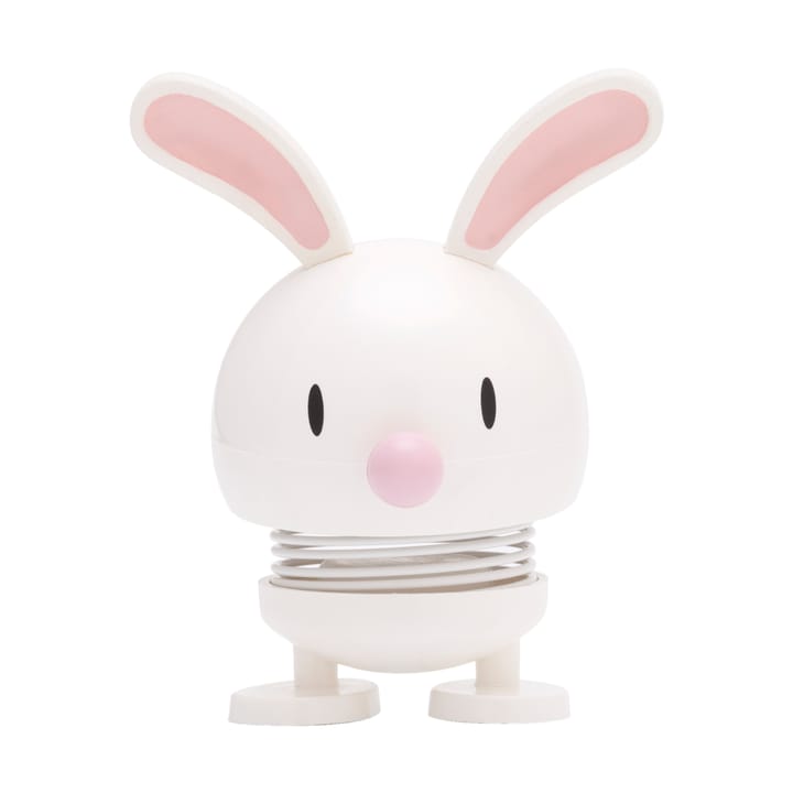 Figura Hoptimista Coelho 9 cm  - Branco - Hoptimist