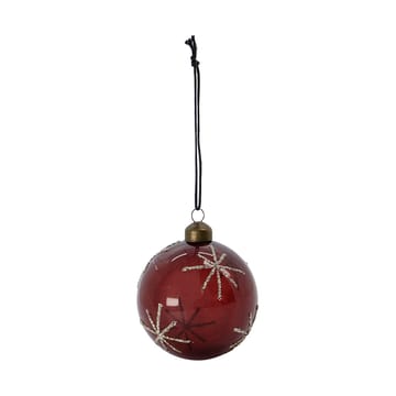 Bola de Natal Star Ø8 cm 4 unidades - Bordeaux - House Doctor